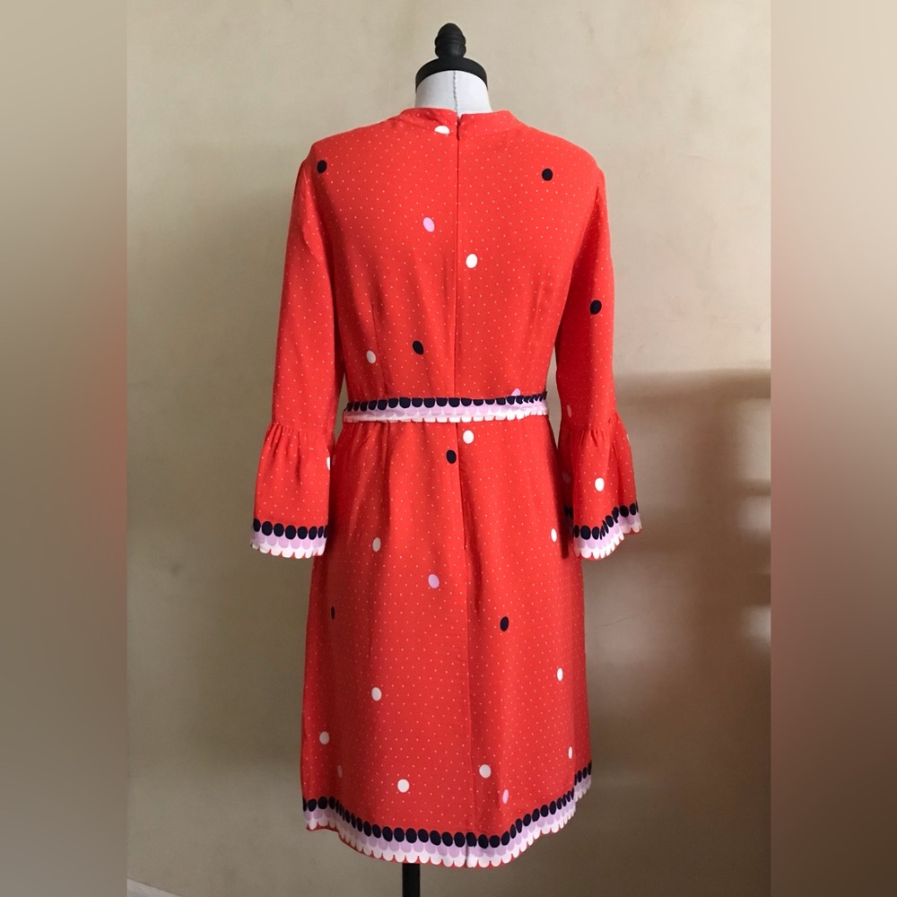Boden Polka Dot Dress with Belt - Picture 4 of 6